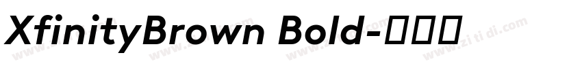 XfinityBrown Bold字体转换